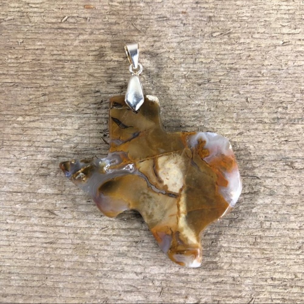 Handcrafted South Texas Agate Pendant